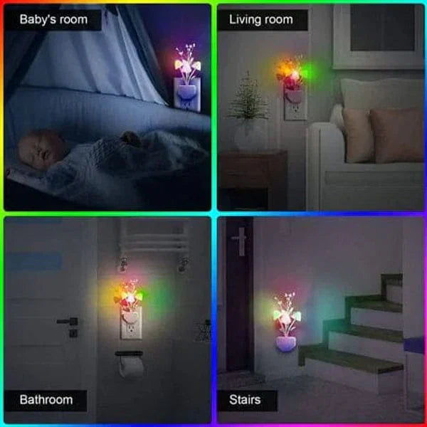 Mushroom Night Light | Led Night Lights | Flower Lamp Bedroom Baby Room Lamps For Family, Friend Or Kids Gifts (random Colors)