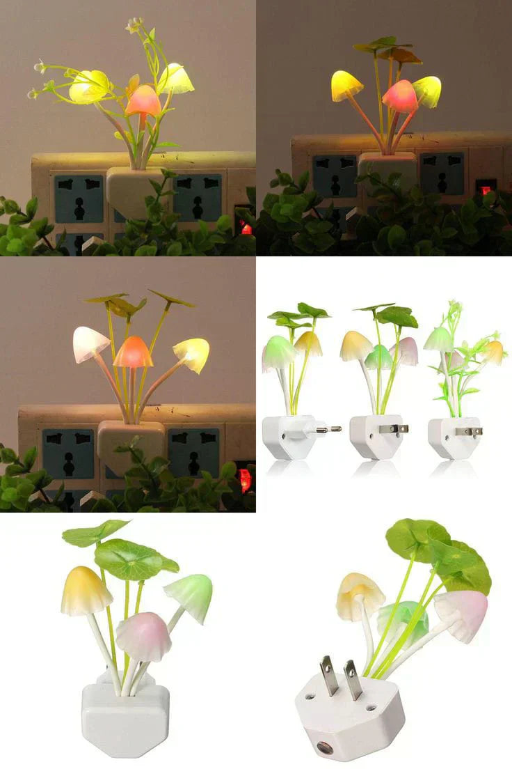 Mushroom Night Light | Led Night Lights | Flower Lamp Bedroom Baby Room Lamps For Family, Friend Or Kids Gifts (random Colors)